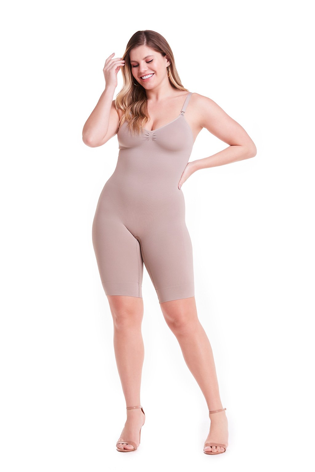 Bodyshaper For Women Tummy Control Breast Support Side Zipper Long Bodysuit  Shapewear Breasted Underwear Body Shaper